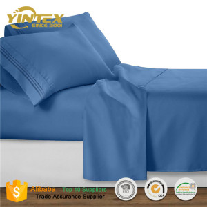 100% Polyester 90GSM Microfiber Bed Sheet Set