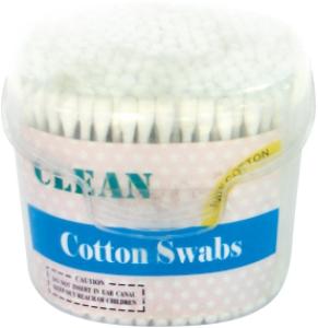 300PCS Disposable Plastic Stick Non-Bleached 100% Baby Cotton Buds